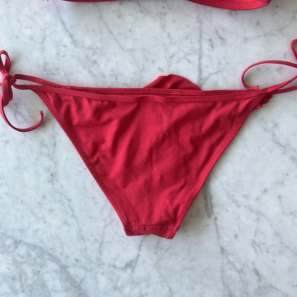 Red Ruffled Bikini Set - Picture 9 of 9